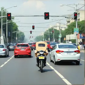 trânsito na W3 Sul
