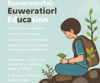 inscrições para o Fórum de Educação Ambiental