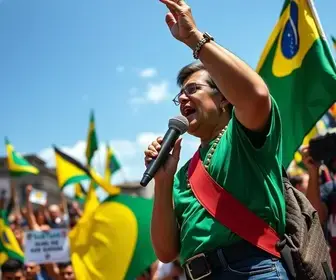 ato no DF por Lula e Leandro Grass